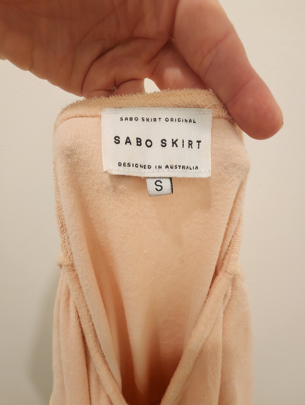 Sabo Skirt Terry Cloth Romper Swim Cover Up Short Sleeve Tie Waist Button Front - Picture 6 of 6